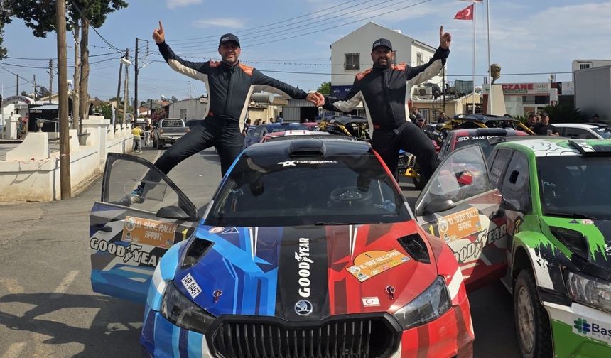 10.Sinde Ralli Sprintte zafer Bozalanlar-Evrensel ikilisinin