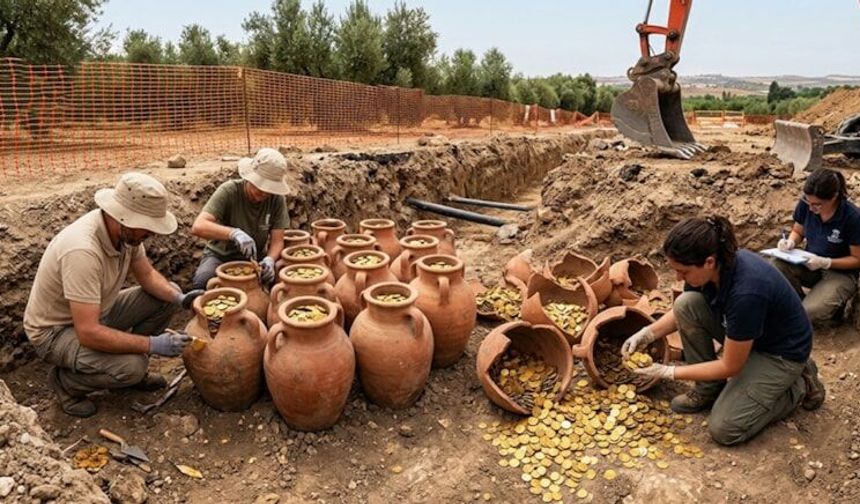 Boru hattı döşerken 600 kilo altın buldular