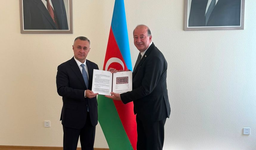 Dinçyürek, Azerbaycan’da mevkidaşıyla yeni iş birliği fırsatlarını görüştü