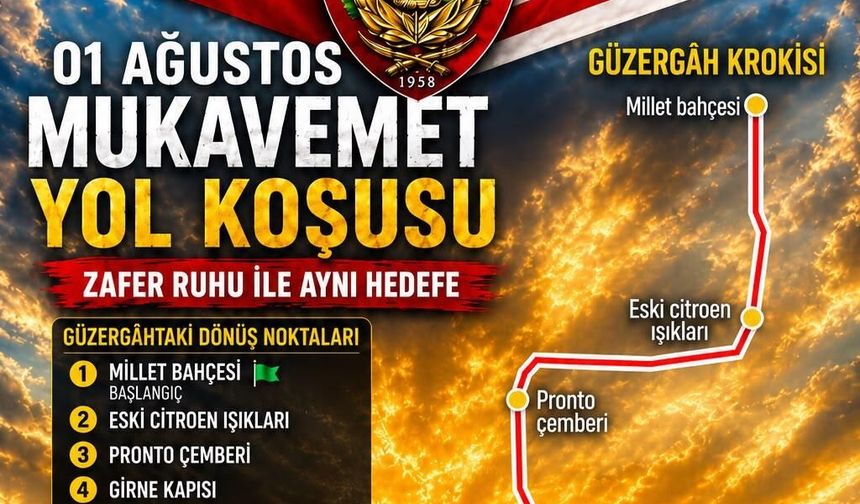 "1 Ağustos Mukavemet Yol Koşusu" 27 Temmuz’da yapılacak