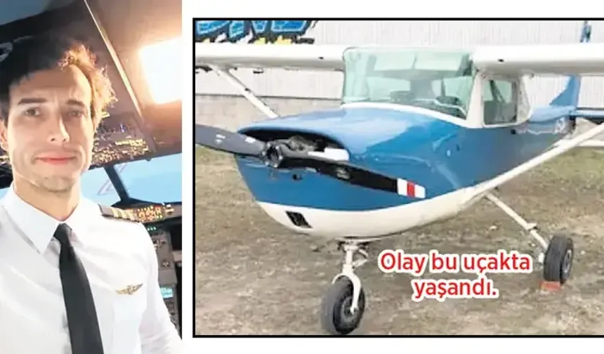 Pilot kokpitten atladı, uçağı öğrenci kullandı