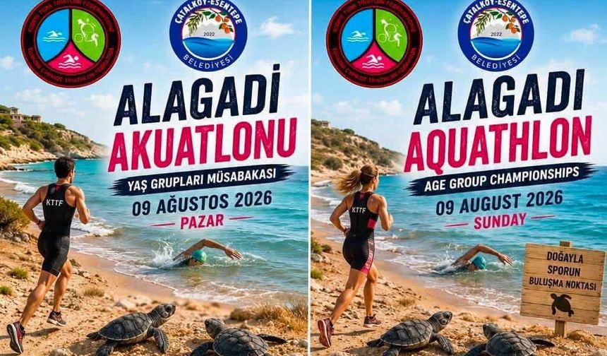 Triatletler Alagadi’de aquatlon heyecanı yaşayacak