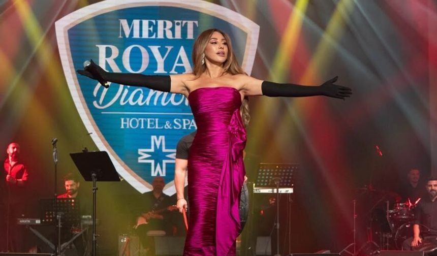 Najwa Karam, Merit Royal Dıamond’da göz kamaştırdı
