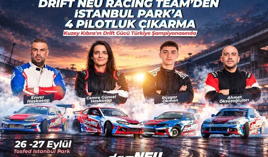 Kuzey Kıbrıs'ın drift gücü Türkiye Şampiyonası'nda
