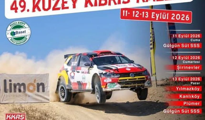 49. Gülgünsüt Kuzey Kıbrıs Rallisi 11 Eylül’de başlıyor