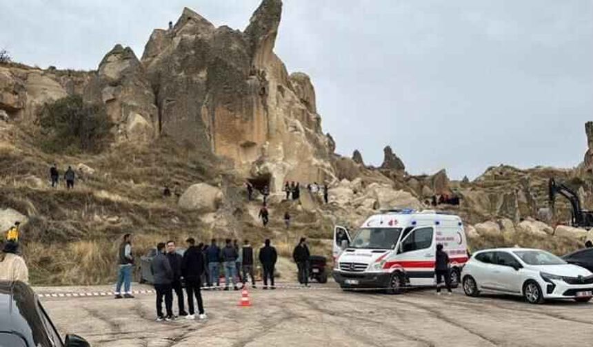 Kapadokya'da çöken peribacasında üç kişi hayatını kaybetti
