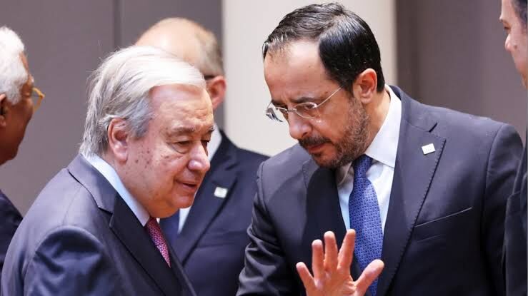 Hristodulidis-Guterres görüşmesi Rum basınında