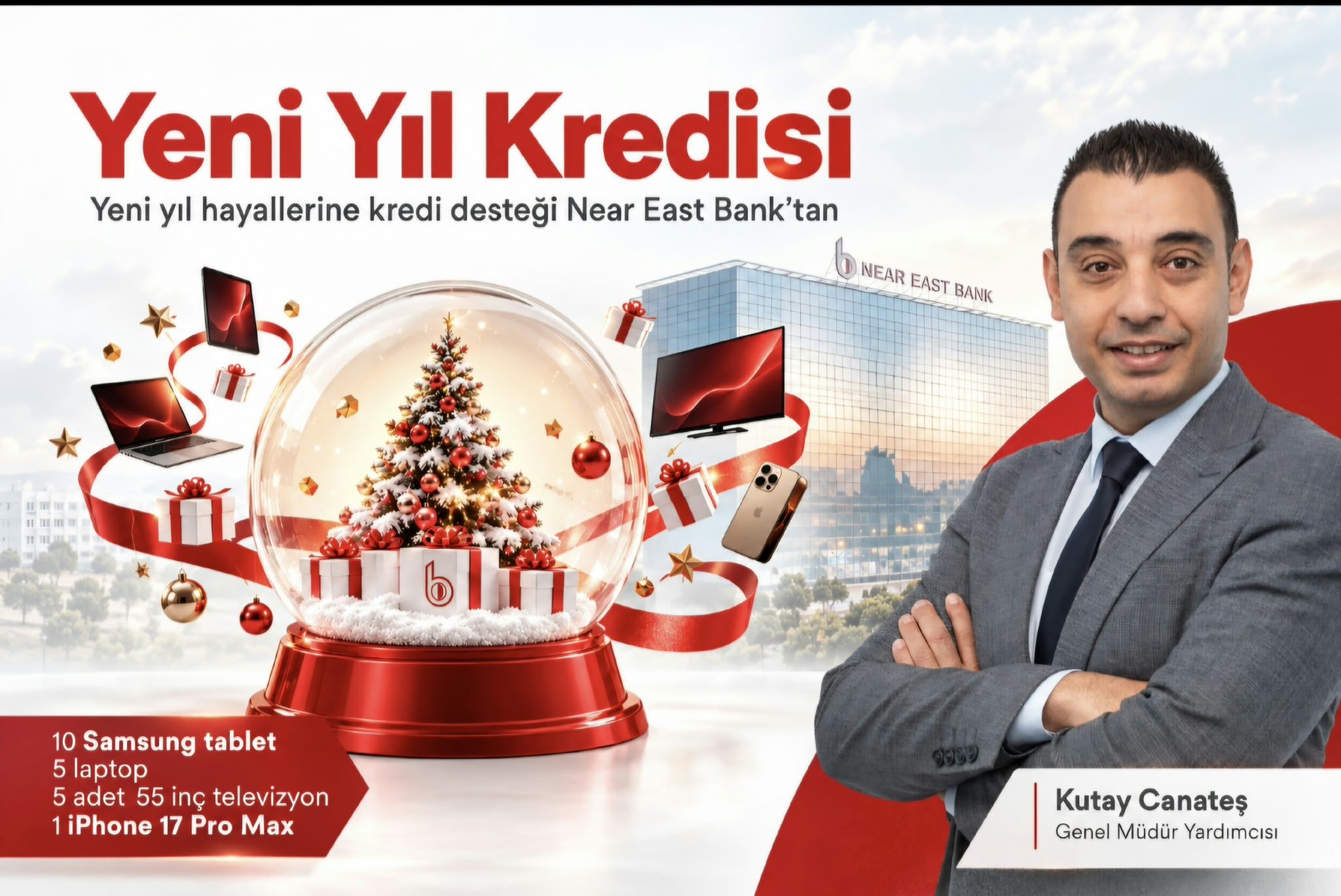 Near East Bank’tan yeni yıl planlarına hediyeli kredi desteği