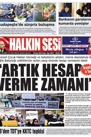 8 Kasım 2024 HALKIN SESİ GAZETESİ